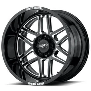 4ea 20x10 Moto Metal Wheels MO992 Gloss Black Milled Off Road Rims(S44) - Picture 1 of 7
