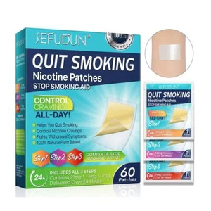3Stages NicotineTransdermal Patches Help Quit Smoking StopSmoking Aid Patch Hot - Foto 1 di 16