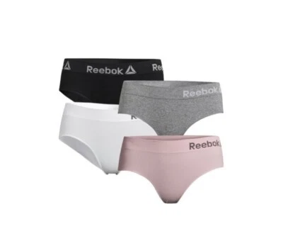 Reebok Women's Underwear Seamless Hipster Panties 4-Pack XL - Image 1 of 3