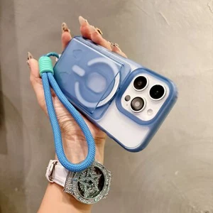 For iphone 16 Pro Max 15 14 13 12 11 Shockproof Mag Safe Case with Lanyard - Picture 1 of 16