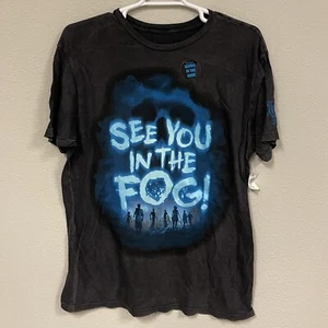 Universal Studios NEW Halloween Horror Night See You In The Fog Gray Shirt Large - Picture 1 of 1