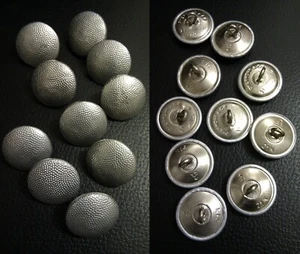 ✚2124✚ German post WW2 Bundeswehr pebbled uniform buttons 22 mm 10 pieces - Picture 1 of 1