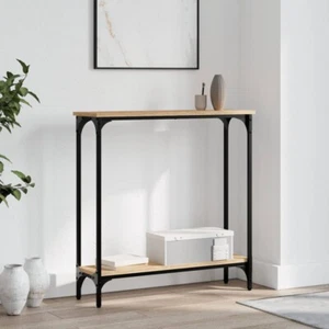 vidaXL Console Table Sonoma Oak 75x22.5x75 cm Engineered Wood - Picture 1 of 10