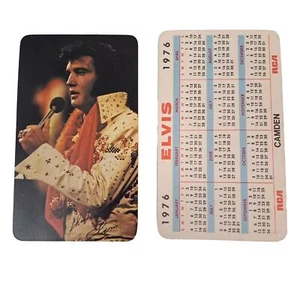 Elvis Presley Pocket Calendar 1976 RCA Card Vintage NOS Original Production Mint - Bild 1 von 3