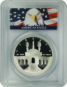 1984-S PCGS PR69DCAM Olympic Dollar (Bald Eagle Label) - Picture 1 of 1