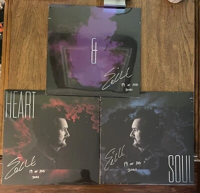 ERIC CHURCH Heart & Soul Signed Autograph White Choir Club White Vinyl Set X/100 - Image 1 of 4