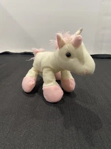 Baby Einhorn Pferd Plüschtier 6 Zoll weiß und rosa Stofftier - Bild 1 von 7