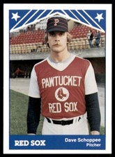 1983 TCMA Baseball Dave Schoppee Pawtucket Red Sox #10