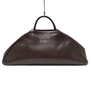 Auth Sybilla - Dark Brown Leather Handbag - Picture 1 of 9