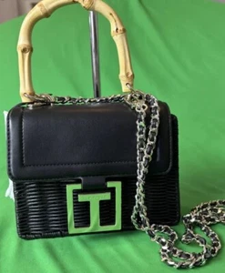 Ted Baker London Jaylisa Rattan Crossbody Black Purse Bag NEW!! MSRP $195 SWEET - Picture 1 of 11