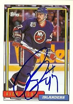 Rich Pilon autographed Hockey Card (New York Islanders) 1992 Topps #492 - Image 1 of 1