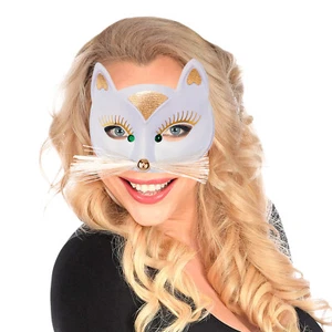 Tiermaske Kätzchen Katzenmaske Catwoman Maske Tiermaske Augenmaske Mieze-Katze - Bild 1 von 2