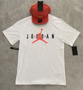 Jordan Jumpman T Shirt And Jordan Pro DNA Snapback SET 1 MJ AJ 23