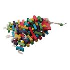 Multi-color Bird Chew Toy Chewable Cotton Rope Beads Wood Chew Toy