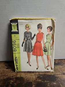 McCalls Pattern 8096 Misses Dresses Size 14 16 Bust 34-36 - Picture 1 of 2