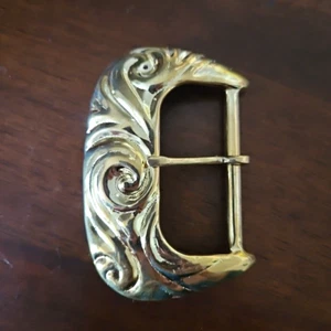 Womens Fashion Belt Buckle 2 Inch Gold Swirls Replacement Buckle Only New - Picture 1 of 4