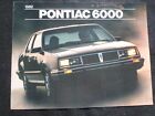 1982 Pontiac 6000 brochure de vente automobile édition CDN