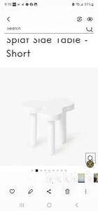 Modern White Tall Funky Side Table Designed by Sophie Colle by Areaware - Picture 1 of 11