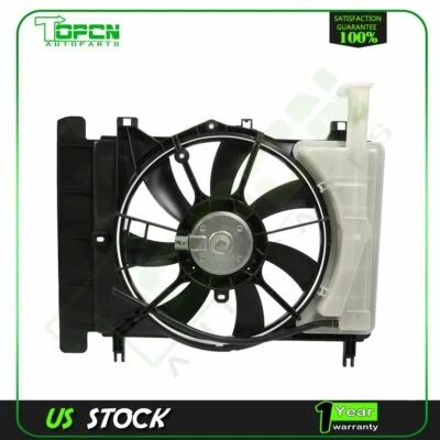 Radiator Cooling Fan Assembly For 2007 2008 2009 2010 2011-2018 Toyota Yaris - Image 1 of 4