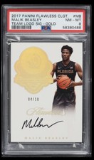 2017 PANINI FLAWLESS COLLEGIATE TEAM LOGO GOLD MALIK BEASLEY AUTO /10 Pop 1 Rare