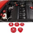 Engine Bay Cap Cover Kit Protection Cover Trim, 5Pcs Fits C6 Corvette 2005-2013