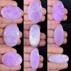 TREASUREGEMS14" NATURAL SILKY FIRE PINK KUNZITE OVAL CABOCHON GEMSTONE CB- - Picture 1 of 9