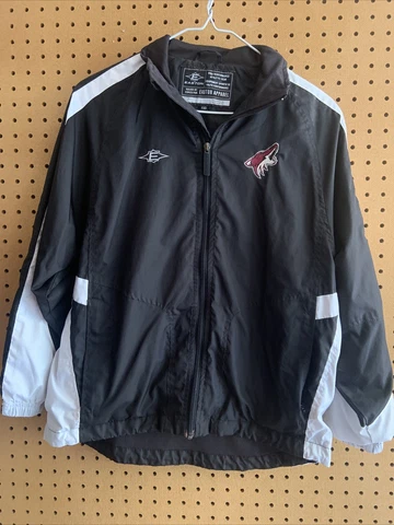 Arizona Coyotes Hockey Warm Up Jacket Youth Extra Small Breathable Wind Beaker Cover