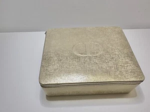 CHRISTIAN DIOR Beauty CD Logo Cosmetic Case Champagne Gold - Picture 1 of 7