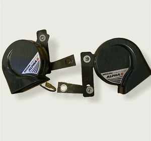 Pair of Universal Mitsuba Alpha II Dual Twin Horn Horns MBH-2E17 480hz JDM 110DB - Picture 1 of 7
