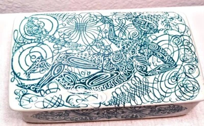 Caja de loza Nymölle diseñador Bjorn Wiinblad escandinavo Foto 1 de 4