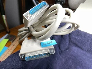 Data Cable Ci Design 10ft long DB25 (25 Pin) male to DB25 (25 Pin) male   IN6018 - Picture 1 of 6