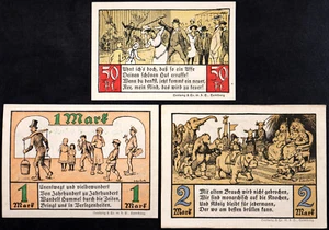 HAMBURG 1921 "Zoological Garden" Complete Set German Notgeld Zoo Animals - Picture 1 of 2