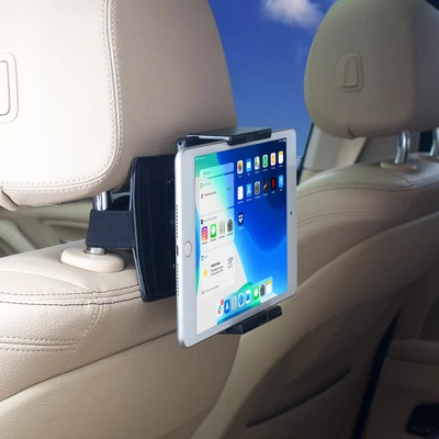 Universal Car Headrest Mount Tablet Holder, Car Back Seat fits 5-10.5" Devices - Image 1 of 4