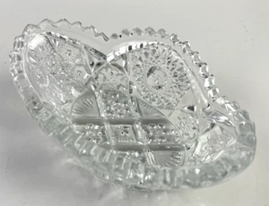 Piatto caramelle/relish trasparente linea Nucut in vetro imperiale ottime condizioni! - Foto 1 di 10