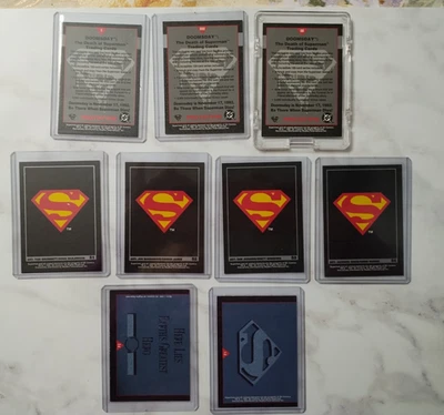 1992 Doomsday Death of Superman /FOIL INSERTS S1-S4, F1, F2 & 0,00&000 Mint - Image 1 of 4