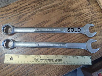 LLAVE COMBINADA CRAFTSMAN 1 PULGADA 6 PUNTOS 44393 MUY BONITA EE. UU. Foto 1 de 4