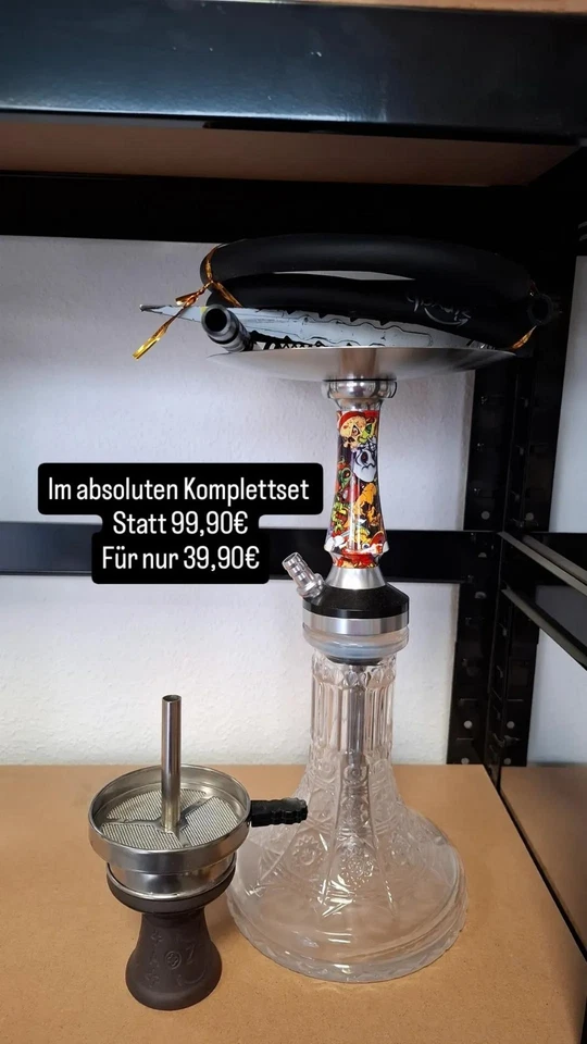 Shisha Wasserpfeife Ziryab 420 Komplettset - Bild 1 von 1