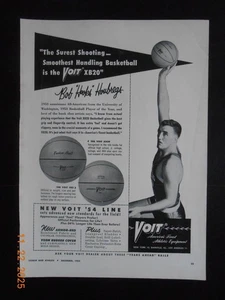 1953 Voit Basketball All American Bob Hooks Houbregs U of Washington Huskies AD - Bild 1 von 3