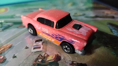 VINTAGE 1978 HOT WHEELS ‘55 CHEVY BEL AIR IN PINK WITH BLACK WALLS. 🔥 - Image 1 of 4