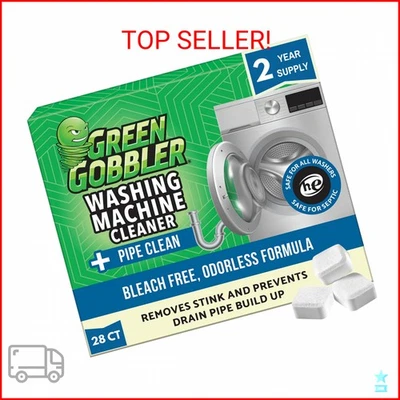 Green Gobbler Washing Machine Cleaner Tablets with Pipe Clean Technology Deodori - Image 1 of 2