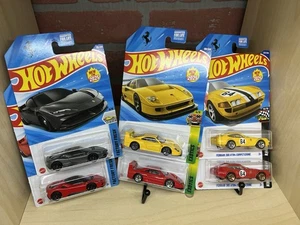 2025 Hot Wheels - Lot of 6. Ferrari F40, 365 GTB4, SF90. Red, Grey, Yellow. - Picture 1 of 4
