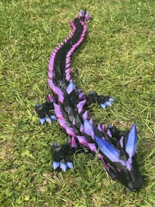 Articulated Crystal Dragon - Cinderwind 3D Design - 3d print - Collectible - Picture 1 of 7