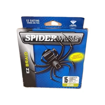 Spiderwire EZ Trenza 15 lb 110 yd Verde Musgo NUEVO Dyneema Línea de Pesca Microfibra Foto 1 de 2