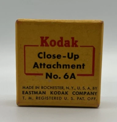 Vintage Kodak Close-up 28.5 mm Attachment No. 6A W/ Original Box - Image 1 of 3