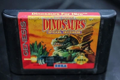 Dinosaurs for Hire Sega Genesis 1993 - Tested And Works, Authentic (cart Only) - Image 1 of 2