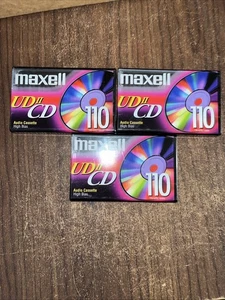 NEU -3 versiegelte leere Kassetten Maxell UDII-110 IEC Typ II High Bias EQ 70uS - Bild 1 von 3