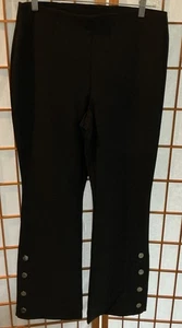 I.N.C. International Concepts Pull On High Rise Flare Leg Black Dress Pants - Picture 1 of 4