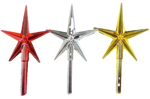 3er Set mittelgroße Sterne für Keramik Christbaumspitze - Bild 1 von 9