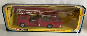 Corgi Major 1127 Simon Snorkel Bedford TK Fire Engine Type 3 - Commercial wheels - Picture 1 of 22