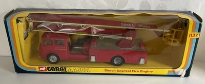 Corgi Major 1127 Simon Snorkel Bedford TK Fire Engine Type 3 - Commercial wheels - Image 1 of 4